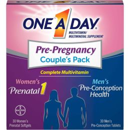 One A Day Pre-Pregnancy Couple's Pack Multivitamin;  30+30 Count