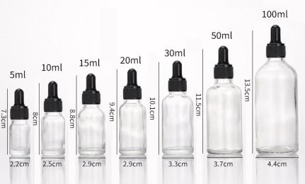 Glass Fine Oil Bottle Avoid Light Glue Head Dropper Bottle Essence Stock Bottling Cosmetics (Option: White-100ml)